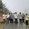 Wabup Kerinci Bersama pejabar Pemkot Sungai Penuh Tinjau Jalan Puncak kearah Depati Tujuh