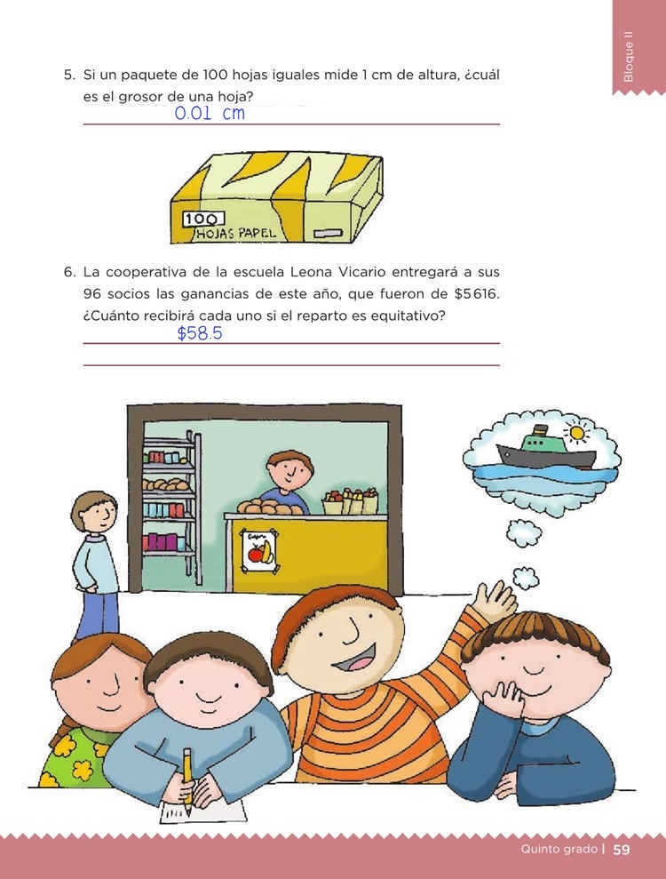 En Partes Iguales Desafio 24 Desafios Matematicos Quinto Grado Contestado Tareas Cicloescolar