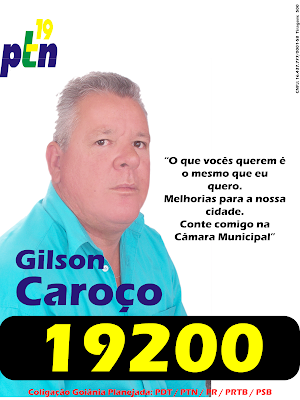 Gilson Caroço 19200 Para Vereador