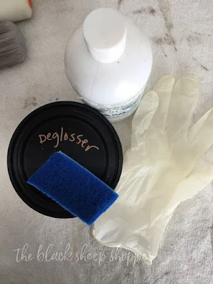 Use deglosser prior to painting.