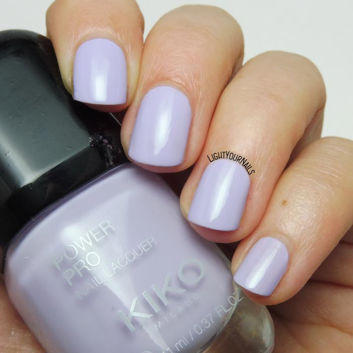 Smalto lilla Kiko Power Pro 106 Lavender Field lilac nail polish #kikonails #kikocosmetics #kikotrendsetter #lightyournails