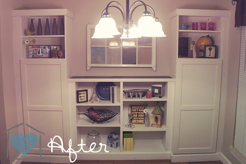 Our New Built-In via Ikea ~ DelightCreativeHome