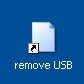 Create remove usb shortcut