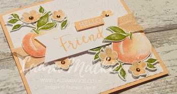 Stampin up sweet as a peach