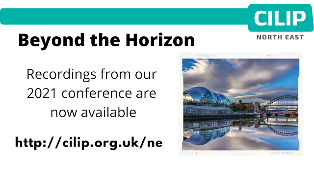 picture of Newcastle Quayside with text 'Beyond the Horizon Recordings from 2021 conference are now available