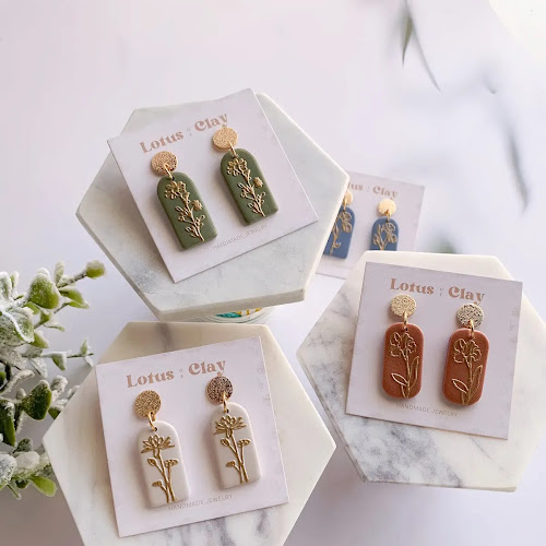 Modern Polymer Clay Jewelry and Car Accessories by Lotusofclay