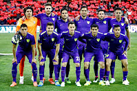 MÁLAGA C. F. - Málaga, España - Temporada 2015-16 - Ochoa, Albentosa, Recio, Santa Cruz, Cop y Weligton; Ricca, Camacho, Juanpi, Chory Castro y Rosales - GRANADA CF 0 MÁLAGA CF 0 - 08/04/2016 - Liga de 1ª División, jornada 32 - Granada, estadio de Los Cármenes