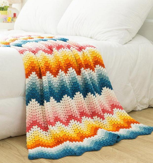 Crochet Ripple - Simple Crochet Afghan