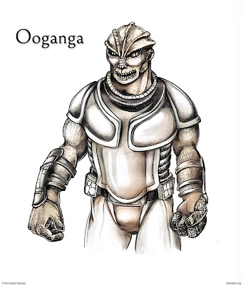 Illustration of an Ooganga mercenary from the Bellatrix (Uruud) system