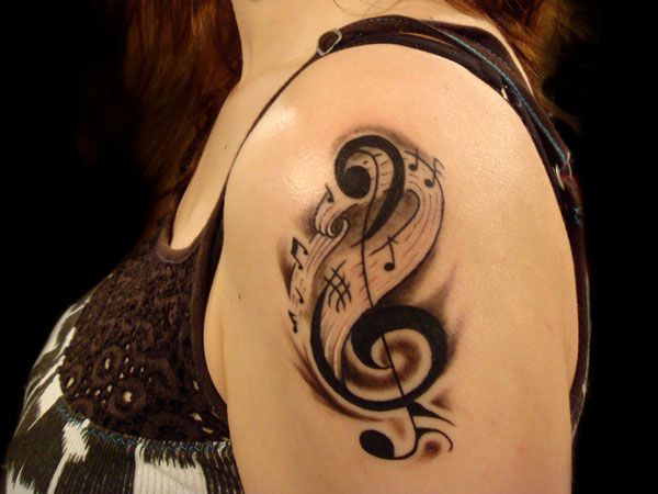 Tatuagens inspiradas em notas musicais