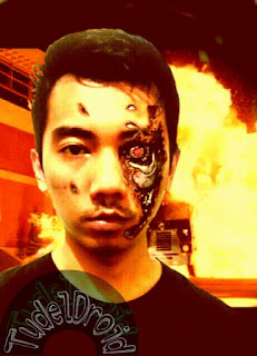 Edit wajah terminator menggunakan picsart