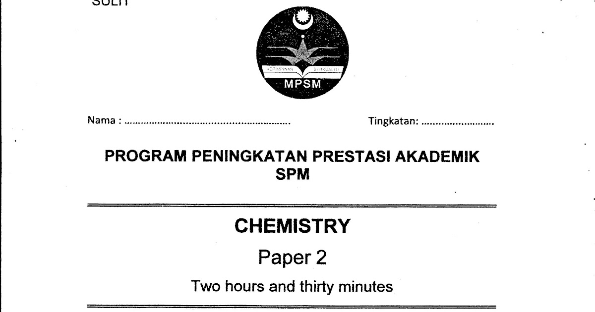 Soalan Matematik Kertas 1 Spm - 17 Agustus 2019