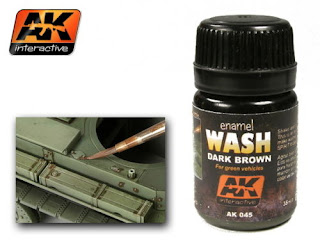 AK-Interactive Enamel Colour - Dark Brown for Green Vehicles 35ml #AK-045