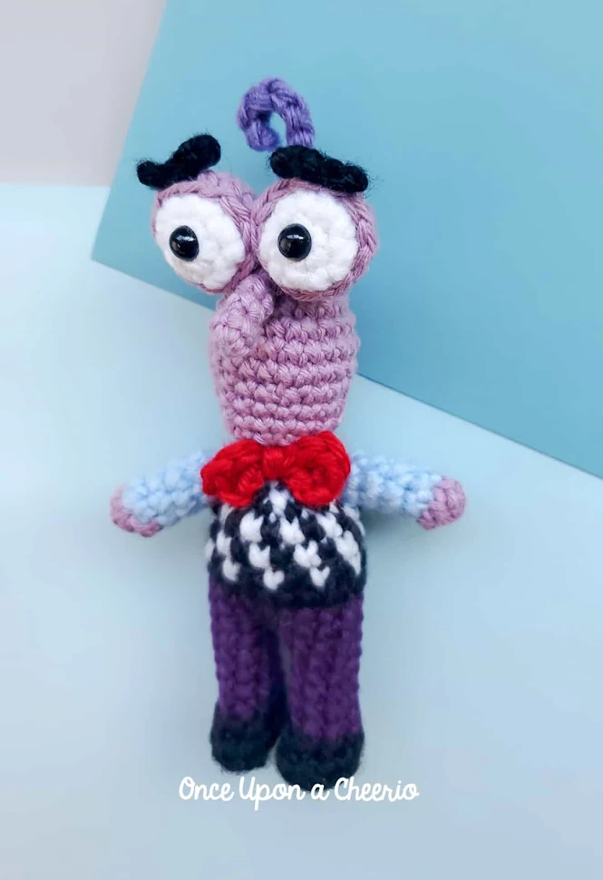 Crochet Fear Amigurumi Doll Pattern from Pixar's Inside Out