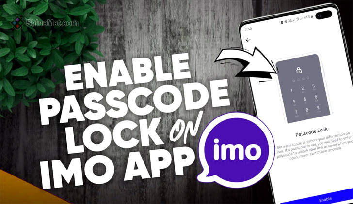 How to set passcode lock on IMO