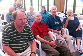 Members from NSOKC and HOKC enjoying the occasion. Our host for the day in the foreground, Dave Winslade. Photo courtesy of Michael Bramley