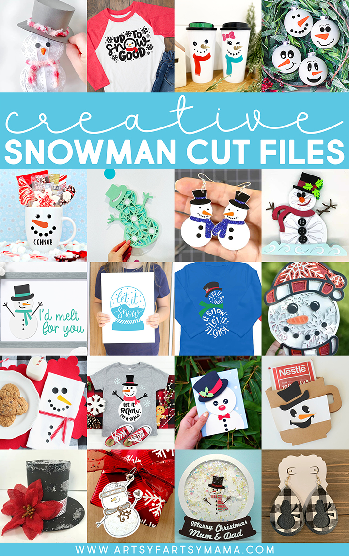 Creative Snowman SVG Cut Files