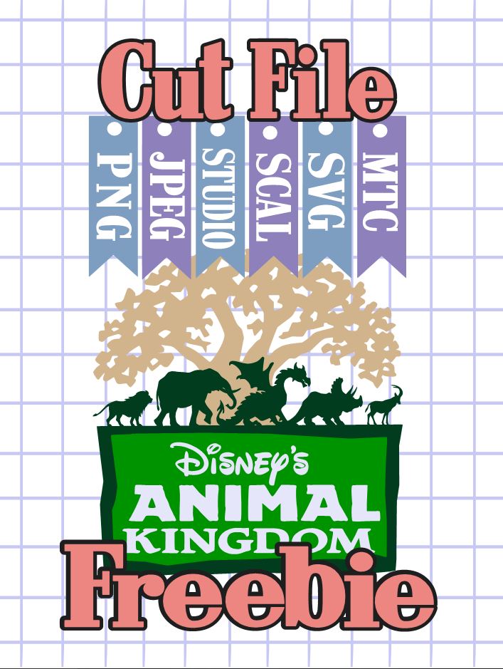 Download The Scrapoholic : Cut File Freebie DiSnEY Animal Kingdom Sign