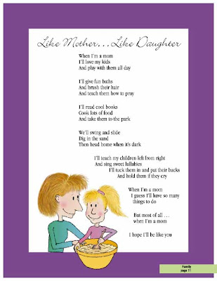 ... of a Daughter's Love by Cassandra Kaufman - poem from daughter to mom