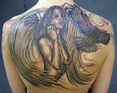 Big angel back tattoo Best pictures collection of WING TATTOOS