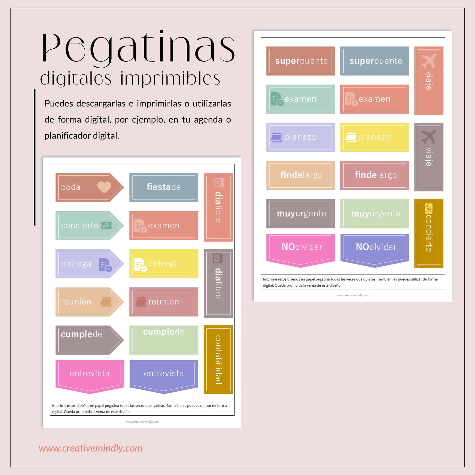 pegatinas gratis descargar imprimibles y digitales