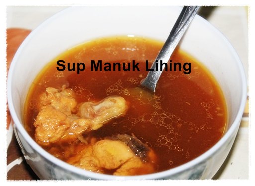 Kadazandusun traditional food: Sup Manuk Lihing  Little 