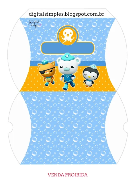 Octonauts Free Printable Pillow Box.