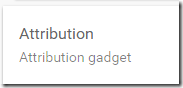 Blogger Attribution Gadget