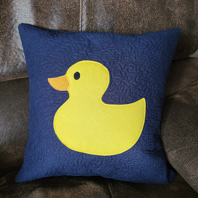 Quilter rubber ducky cushion | DevotedQuilter.com