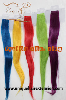 rainbow hair extensions