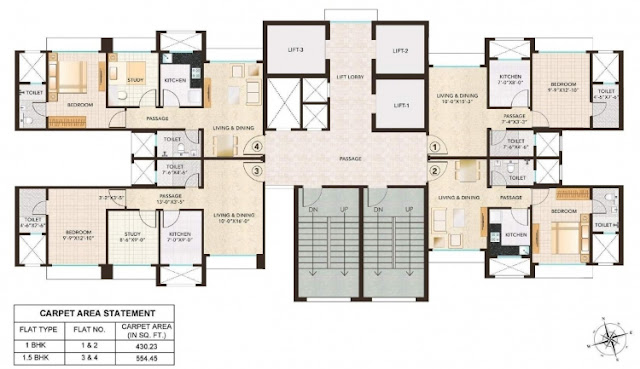 Hiranandani Fortune City Floor Plan