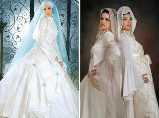 Baju Gaun Pengantin Muslimah Modern