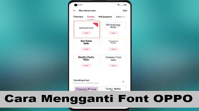 Cara Mengganti Font OPPO