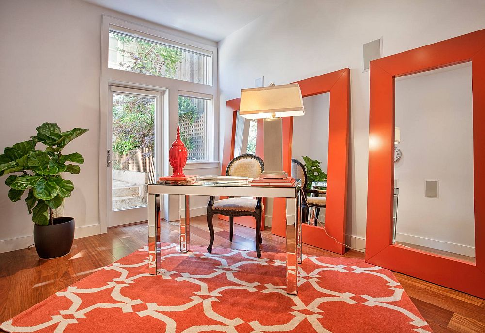25 Desain  Interior Cat  Rumah  Warna  Orange 