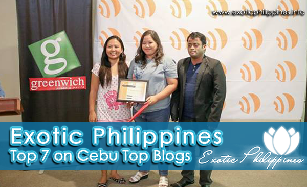 Exotic Philippines won the Top 7 on Cebu Top Blogs of Best Cebu Blogs Awards 2013