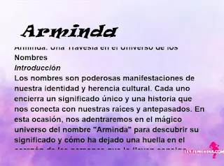 significado del nombre Arminda