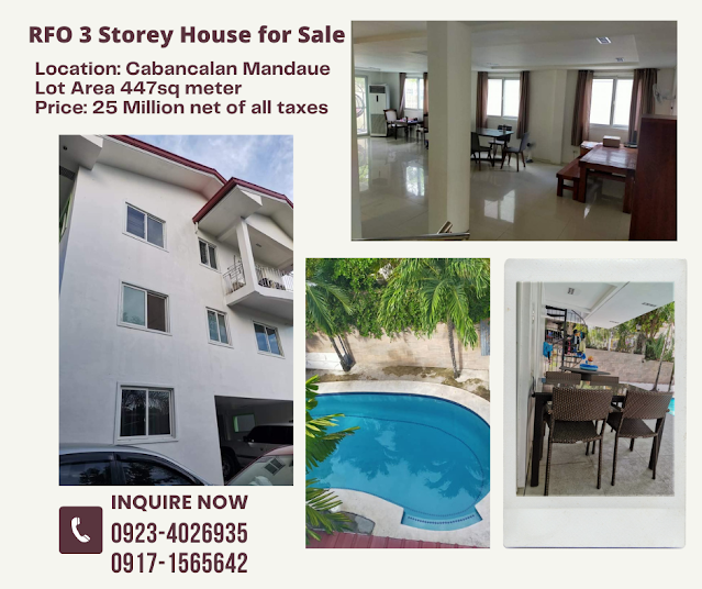 3-Storey House & Lot in Cabancalan Mandaue City Cebu