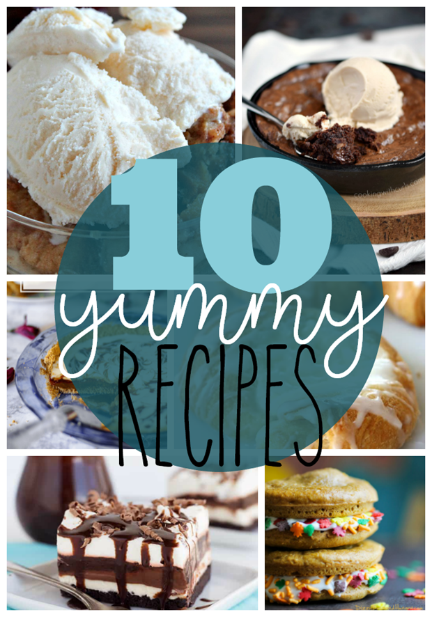 10 Yummy Recipes at GingerSnapCrafts.com #yummy #recipes #recipe