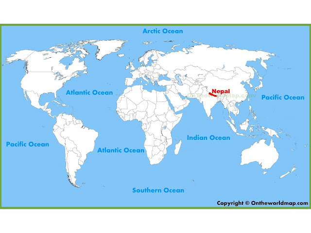 where is nepal on world map