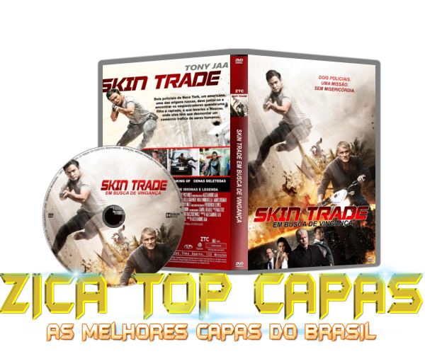 CAPA DO DVD - SKIN TRADE - EM BUSCA DE VINGANÇA - 2015