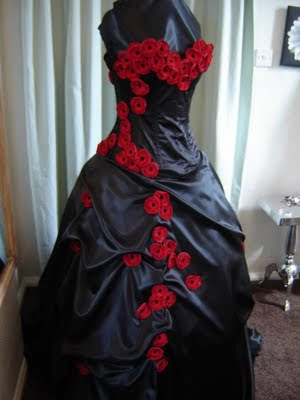 Dark goth wedding dresses