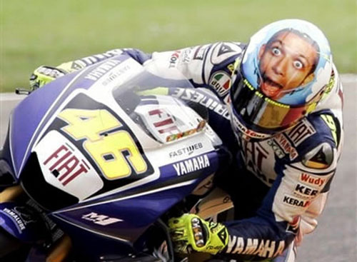 Valentino Rossi Face Moto GP