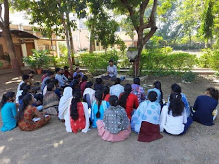 Raju with students