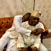 Obasanjo and Juwon his son in warm embrace after a game of squash