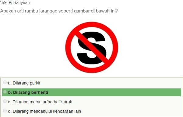 Contoh Soal Ujian teori SIM A dgn Kunci Jawaban Oktober 2018