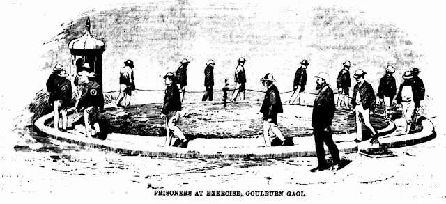 Prisoners at Exercise - Goulburn Gaol - 1888