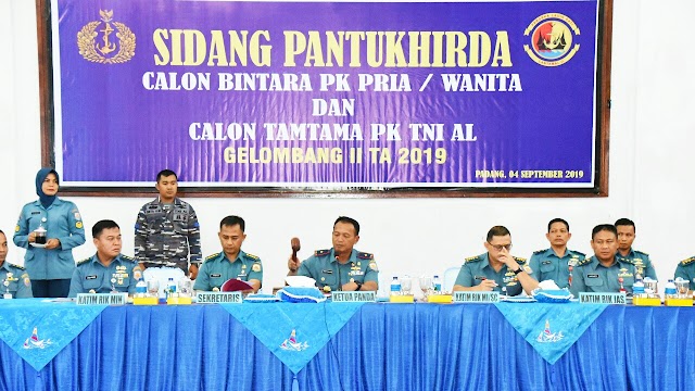 Sidang Pantukhirda Calon Prajurit TNI AL Panda Padang 