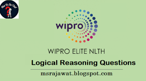 Wipro Elite 2019 - Logical Reasoning Questions