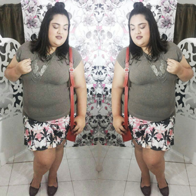 LOOK PLUSSIZE SAIA ESTAMPADA BLUSA TRICO