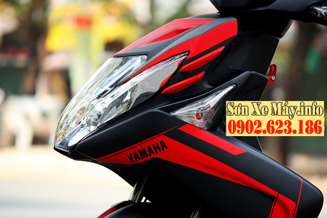 Yamaha Nouvo SX sơn phối màu đỏ đen nhám cực đẹp